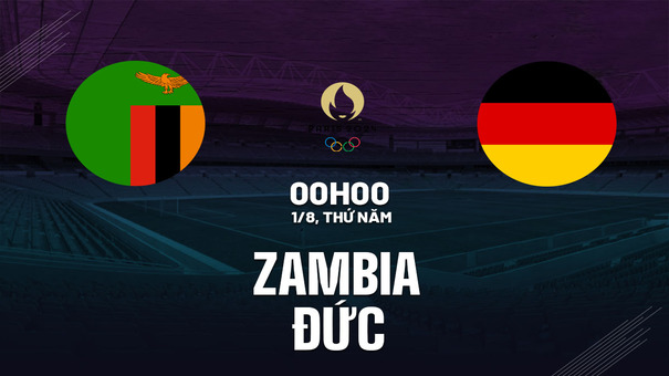 Nhận định bóng đá nữ Zambia vs nữ Đức 0h00 ngày 1/8 (Olympic 2024). Hãy đến 789BET cá cược bóng đá .